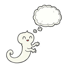 thought bubble cartoon ghost