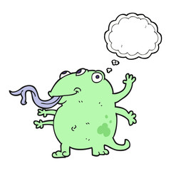 thought bubble cartoon alien