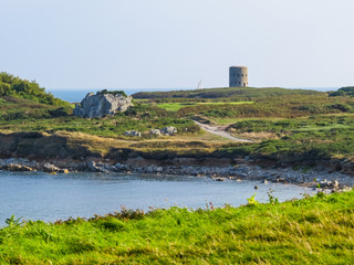 Fototapeta na wymiar Landscape on the Guernsey Island, Channel Islands