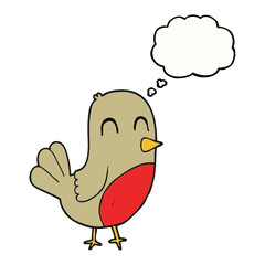 thought bubble cartoon robin