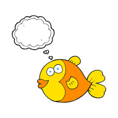 thought bubble cartoon fish