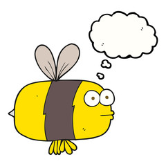 thought bubble cartoon bee
