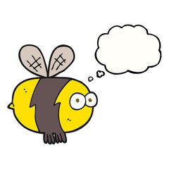 thought bubble cartoon bee