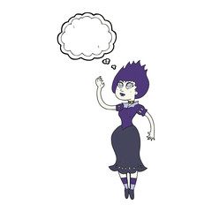 thought bubble cartoon vampire girl