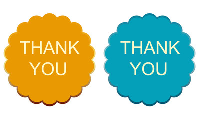 Thank You Abstract Vector  Badges