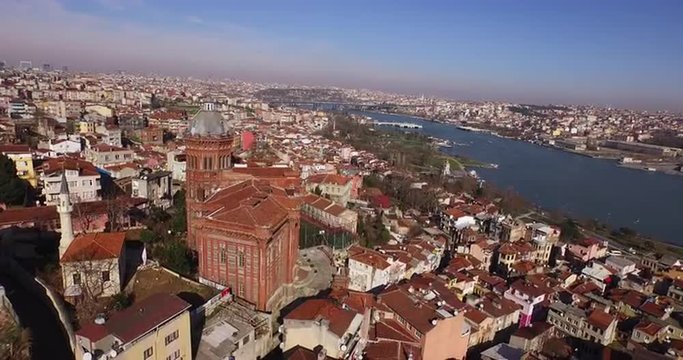 Aerial Footage of the Orthodox Patriarchate in Istanbul