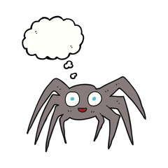 thought bubble cartoon spider