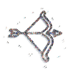 people  shape  bow sport