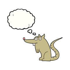 thought bubble cartoon rat