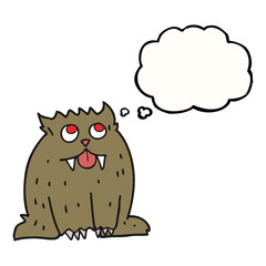 thought bubble cartoon beast