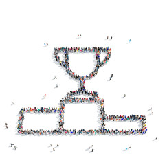 people  shape  cup sports