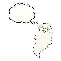 thought bubble cartoon halloween ghost