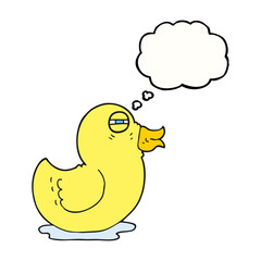 thought bubble cartoon rubber duck