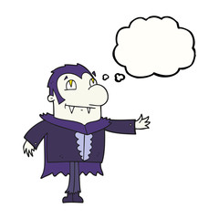 thought bubble cartoon vampire