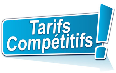 tarifs compétitifs sur étiquette bleue