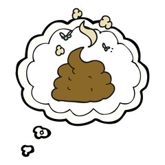 thought bubble cartoon gross poop