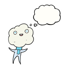 cute cloud head creature