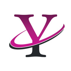 Swoosh Alphabet Icon Y