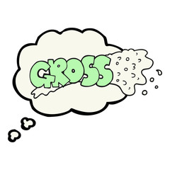 gross thought bubble cartoon