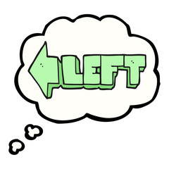 thought bubble cartoon left symbol