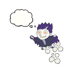 thought bubble cartoon vampire