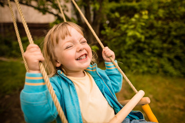 Enjoying swinging