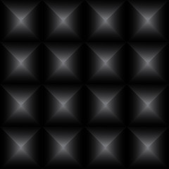 Black pyramids seamless pattern background.