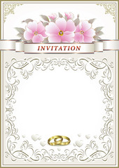 Wedding invitation card