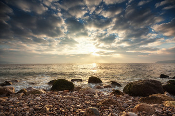 Beautiful cloudscape over the sea,