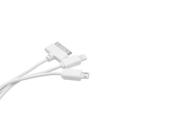 Isolated several smart phone chargers