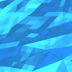 Blue background of triangles
