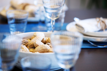 interior of modern dining room
