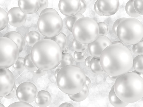 3d rendered pearl background