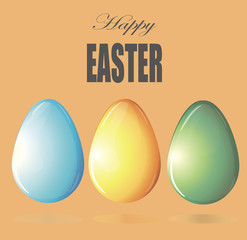painted Easter eggs  vector