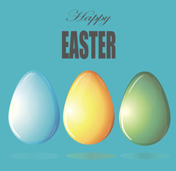 painted Easter eggs  vector