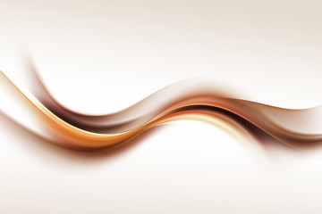 Goldbrauner Wellen-Entwurfs-Zusammenfassungs-Hintergrund