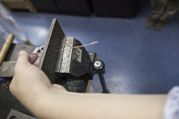 jewelry making/ metal drawing