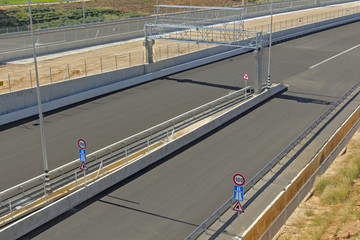 Paving a new road.
