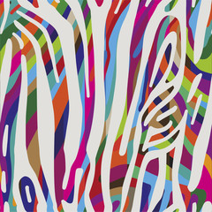 Background with colorful Zebra skin pattern