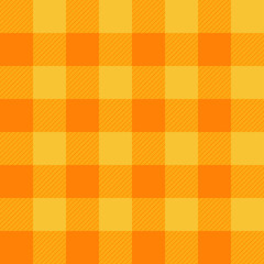 Yellow Orange Chessboard Background Vector Illustration