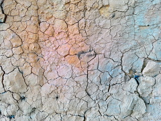 Cracked and barren ground  
