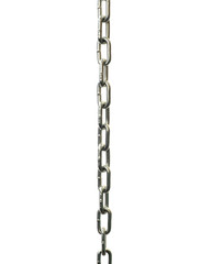 metal chain on white background