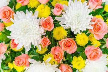 Beautiful flowers  for valentines and wedding scene