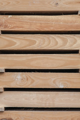 Chopped wood in the farm. Wood industry.