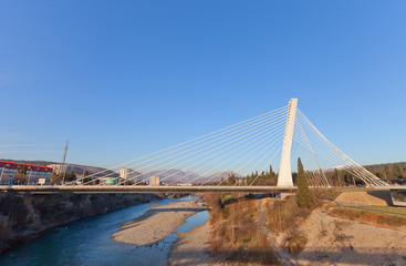 Millennium Bridge (2005)  in Podgorica, Montenegro