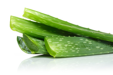 Fresh cut Aloe Vera slices