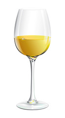 Glass of white wine