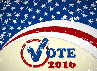 Presidential election in the USA 2016 poster template