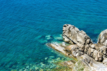 Clear waters of Andaman sea at the Phuket coast, Thailand