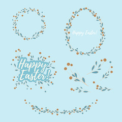 Easter Floral Design Elements